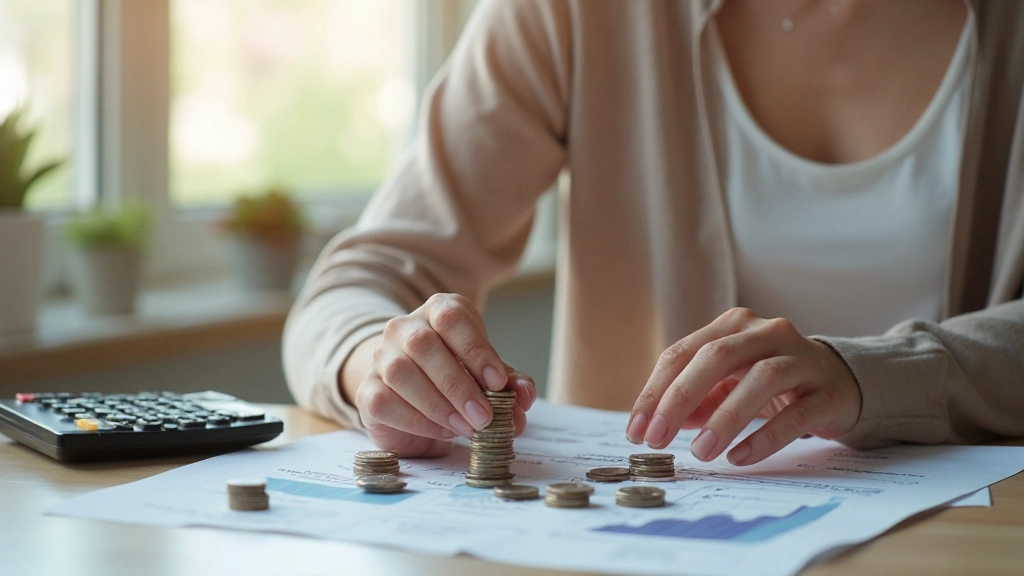 Profissional a analisar relatório de crédito com gráficos e documentos financeiros numa secretária moderna